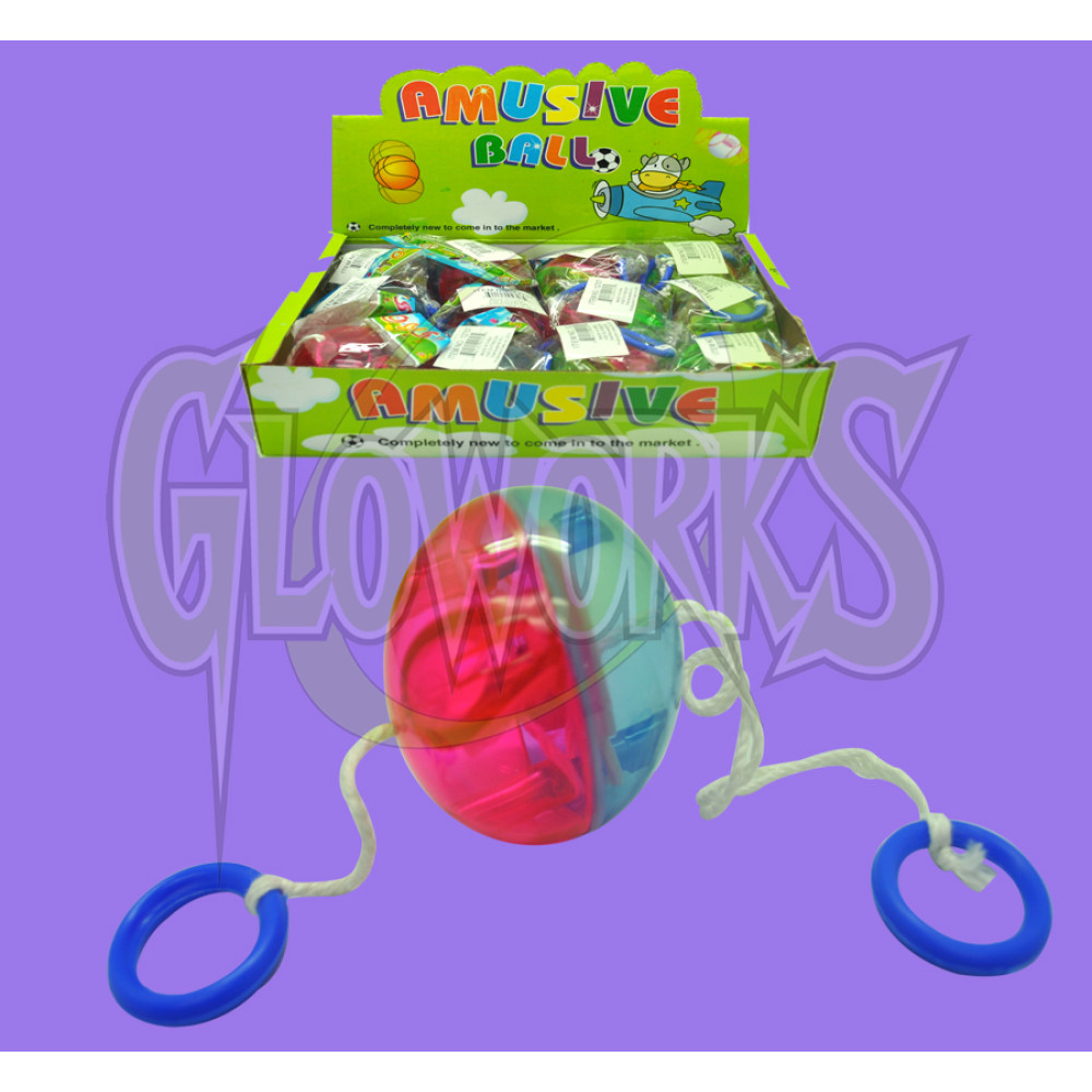 FLASHING PULLSTRING BALL - ASST. COLORS (1 PIECE)