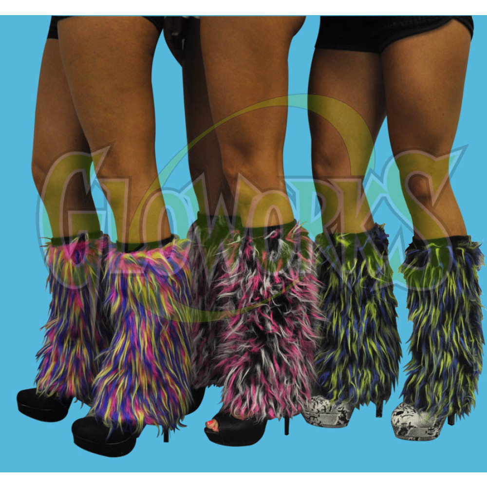 3 COLOR NON-FLASH ASSORTED LEG WARMERS (1 PAIR)