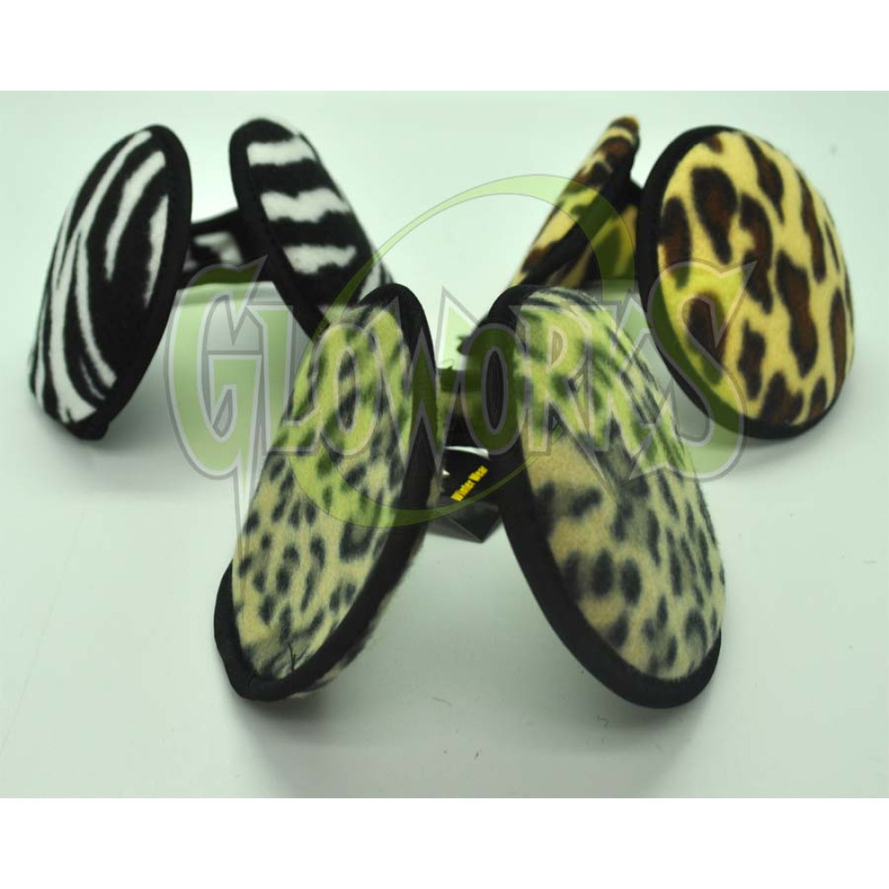 ASSORTED COLORS ANIMAL PRINT EAR MUFFS (1 PIECE)