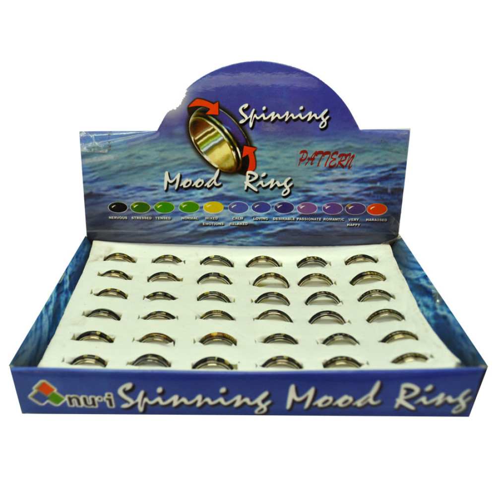 SPINNING MOOD RINGS (1 DISPLAY OF 36)