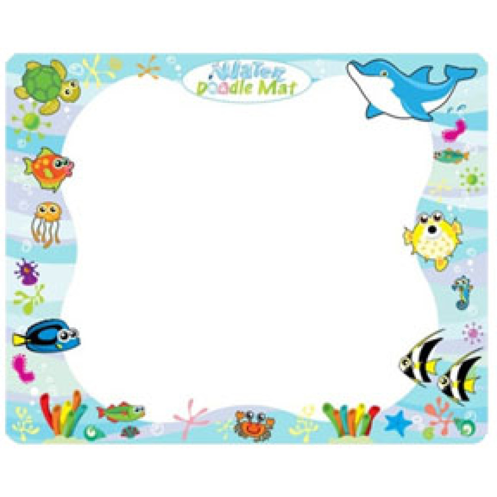 AQUARIUM WATER DOOLE MAT - BLUE (1 PIECE)