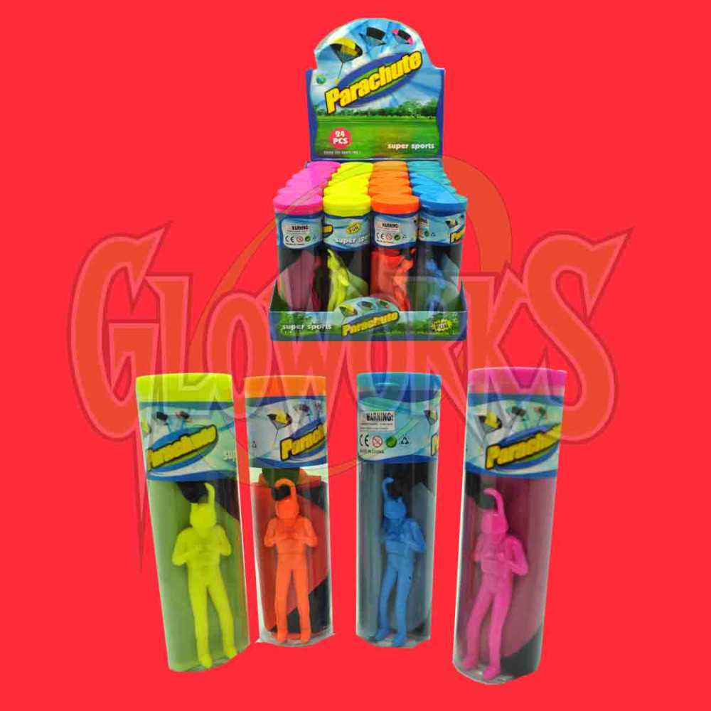 LARGE PARACHUTE IN TUBE - ASST. COLORS (1 PIECE)
