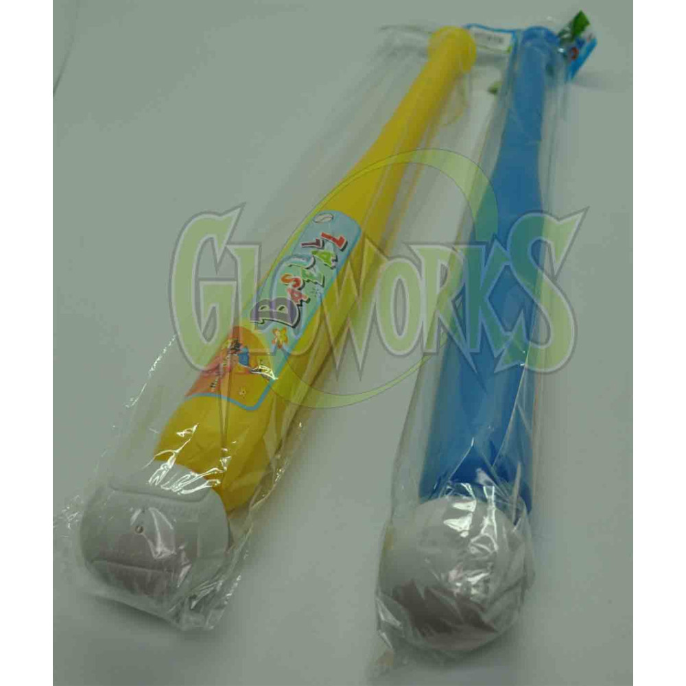 16" Plastic Baseball Bat with Ball - Assorted Colors (1 PIECE)