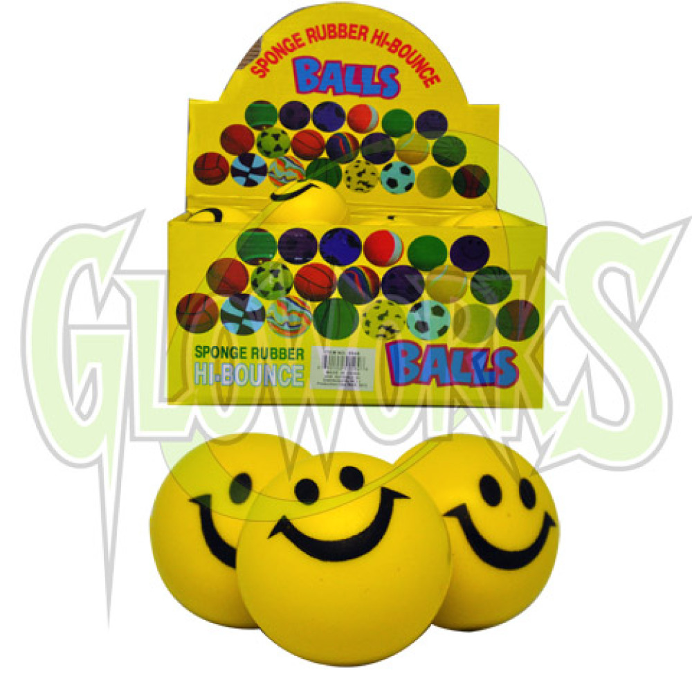 3" SPONGE SMILEY FACE BALLS (1 PIECE)