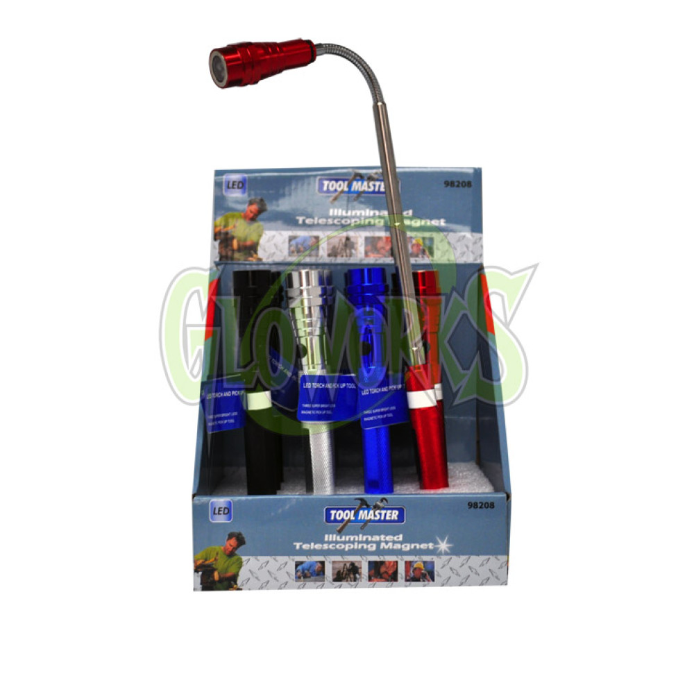 TELESCOPING MAGNETIC FLASHLIGHT WITH 3 LED LIGHTS (1 PIECE)