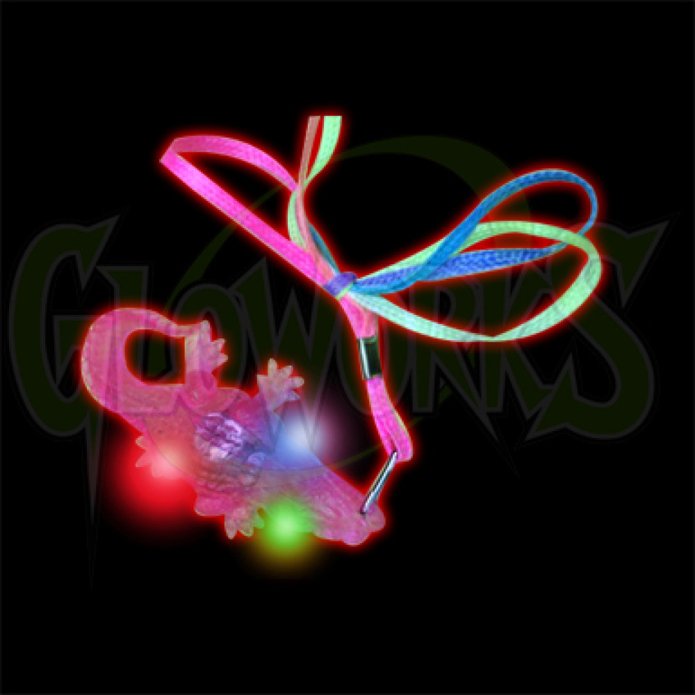 Alligator Flashing Soft Squeeze Necklace Assorted Colors (1 Piece)