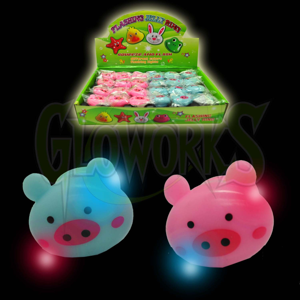 Flashing Squeeze Pig Ring (1 PIECE)