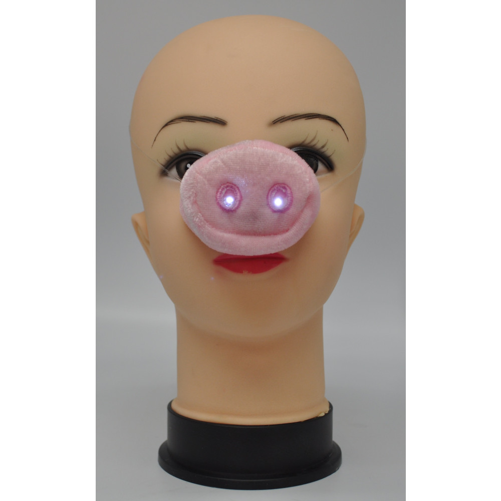 ATTACHABLE PLUSH PINK PIG NOSE (1 PIECE)