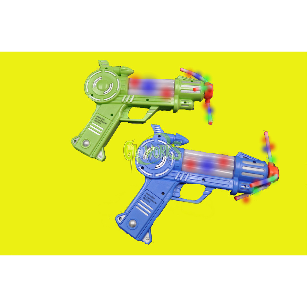 LARGE LED FLASHING GUN WITH PROPELLER (1 PIECE)