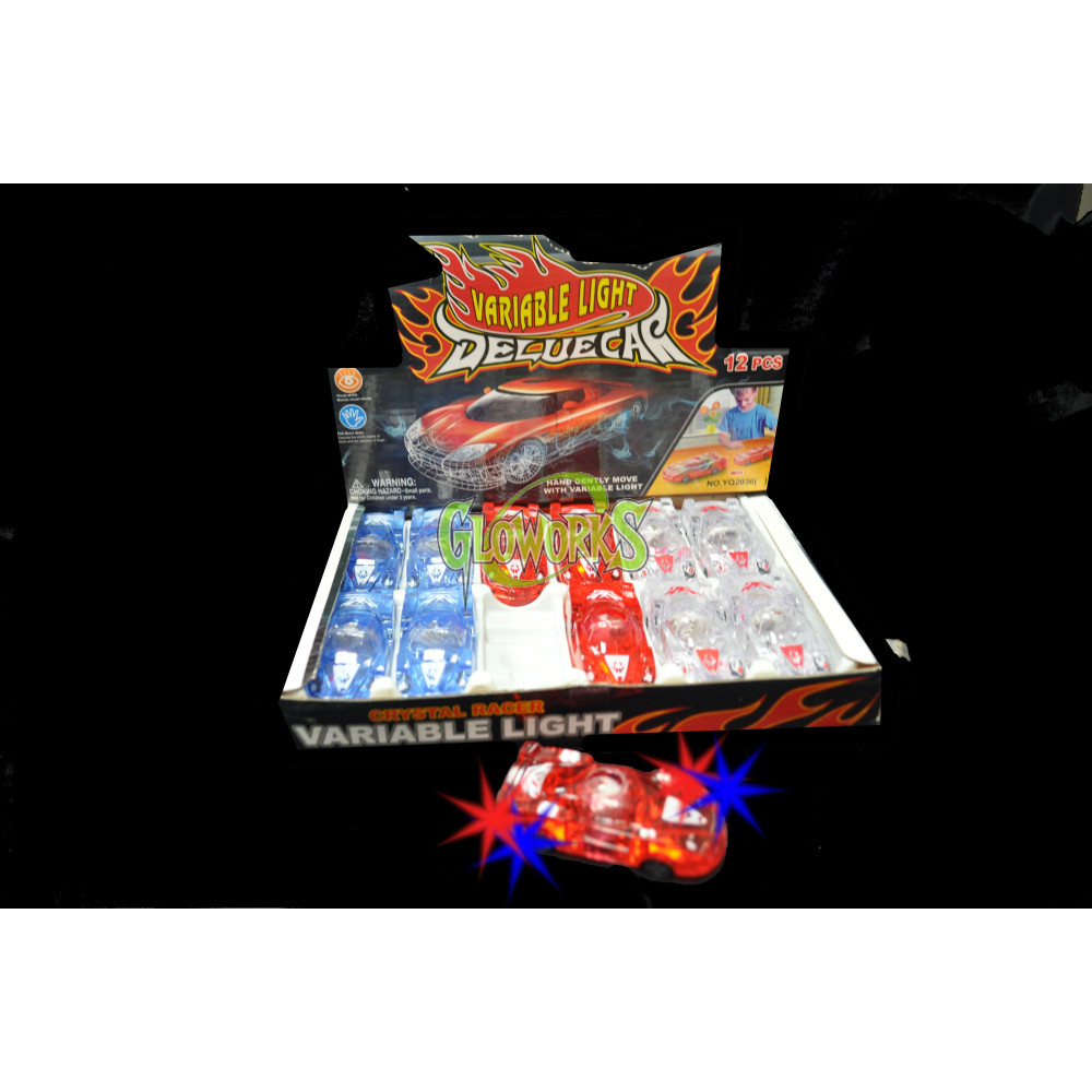FLASHING TOY RACE CARS (1 PIECE)