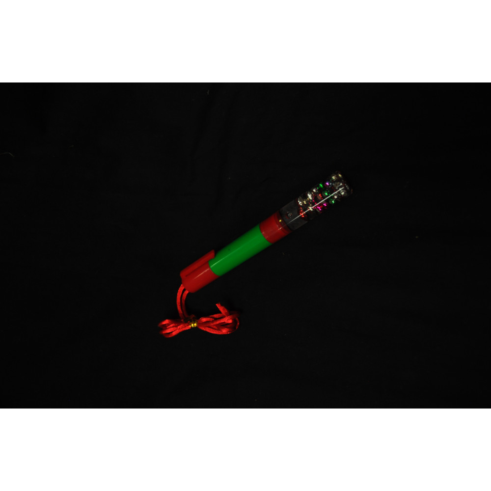 RED/GREEN PEN WITH COLORED FLOATING BEADS BLUE INK (1 PIECE)