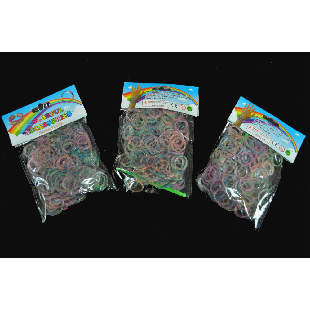 LOOM BANDZ GLITTER 300 PIECES PER PACK (1 PACK) 