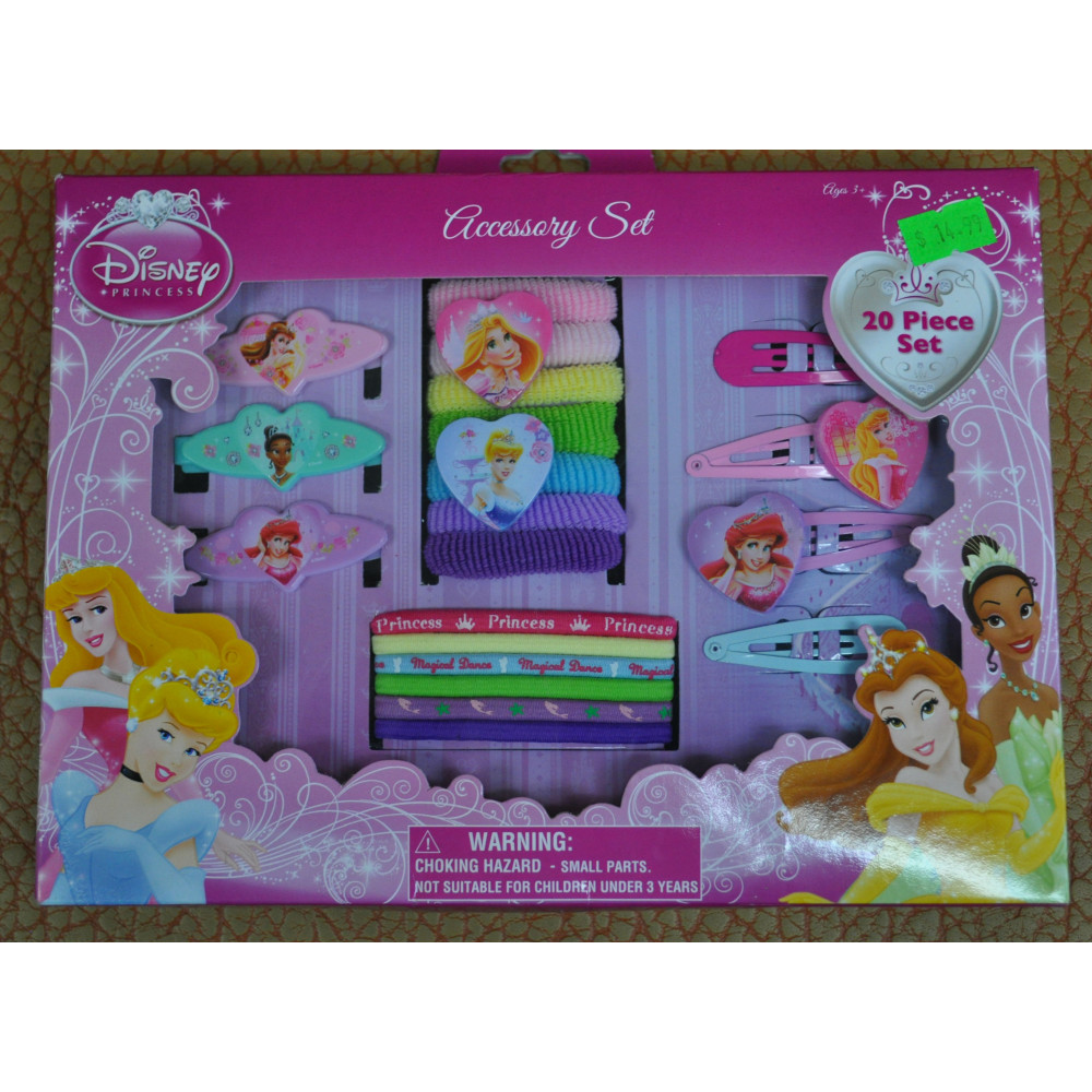 20 PIECE PRINCESS HAIR ACCESSORIES 