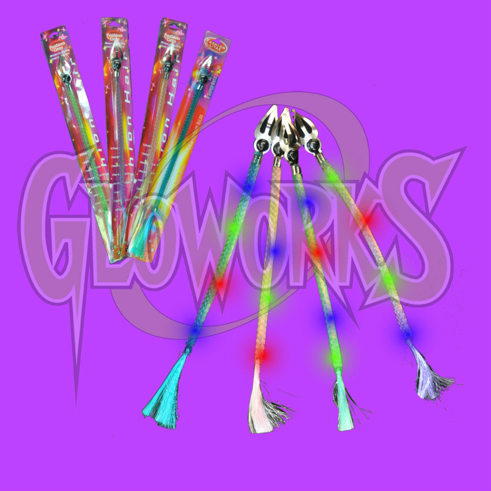 LED HAIR BRAIDS - ASSORTED COLORS (1 PIECE)
