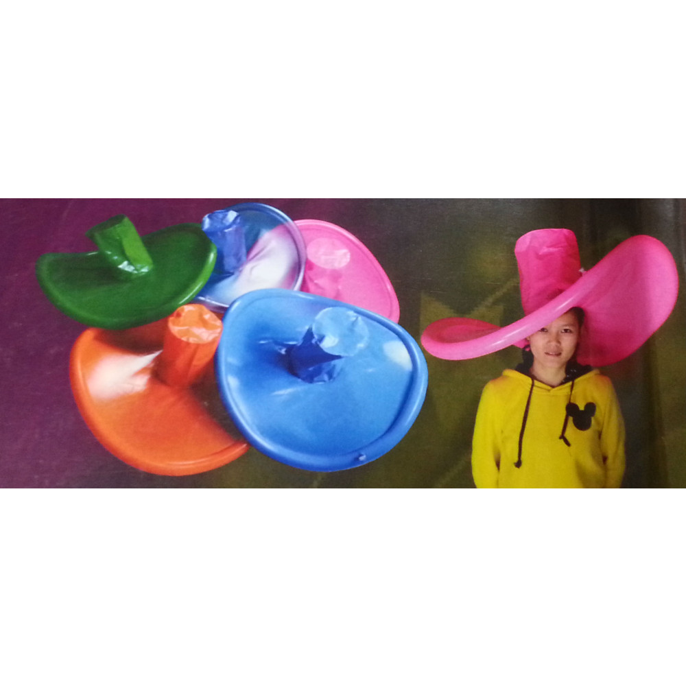 31" INFLATABLE COWBOY HAT ASSORTED COLORS (1 PIECE)