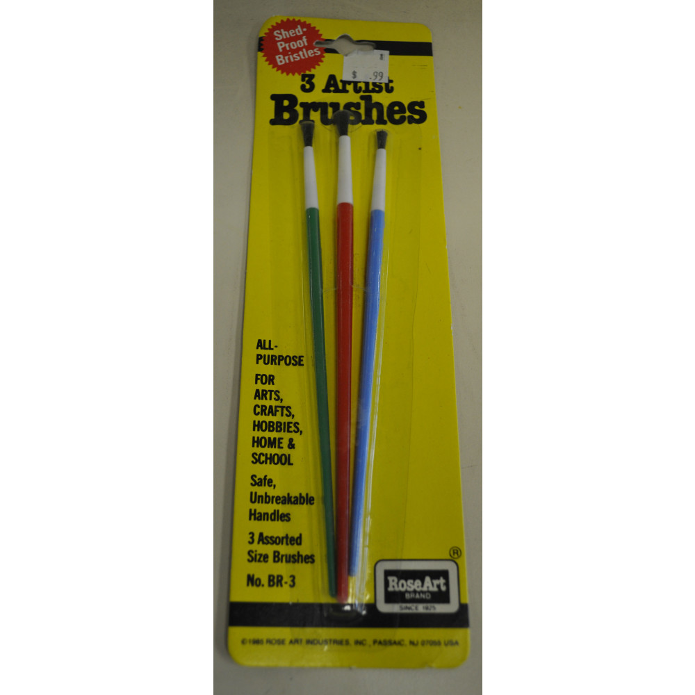 CARDED PAINT BRUSHES (1 PACK)