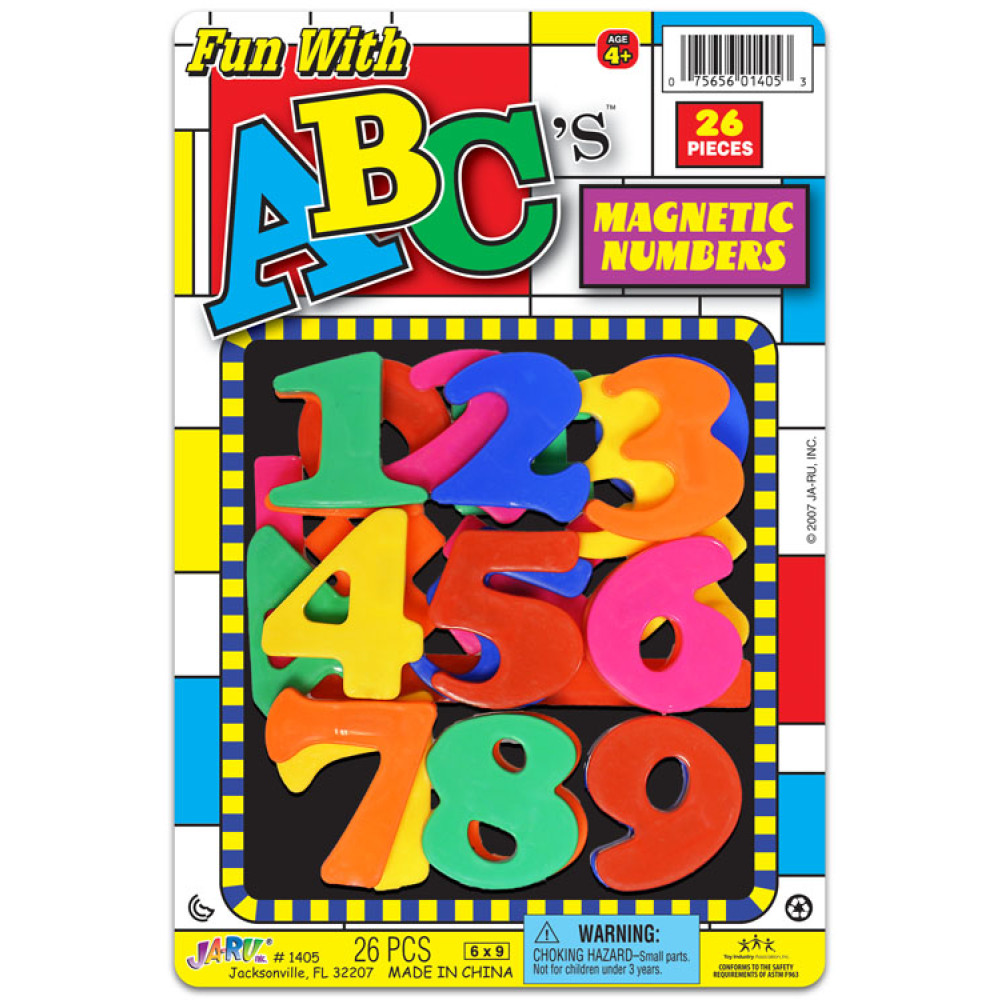 MAGNETIC NUMBERS & LETTERS (1 PIECE)