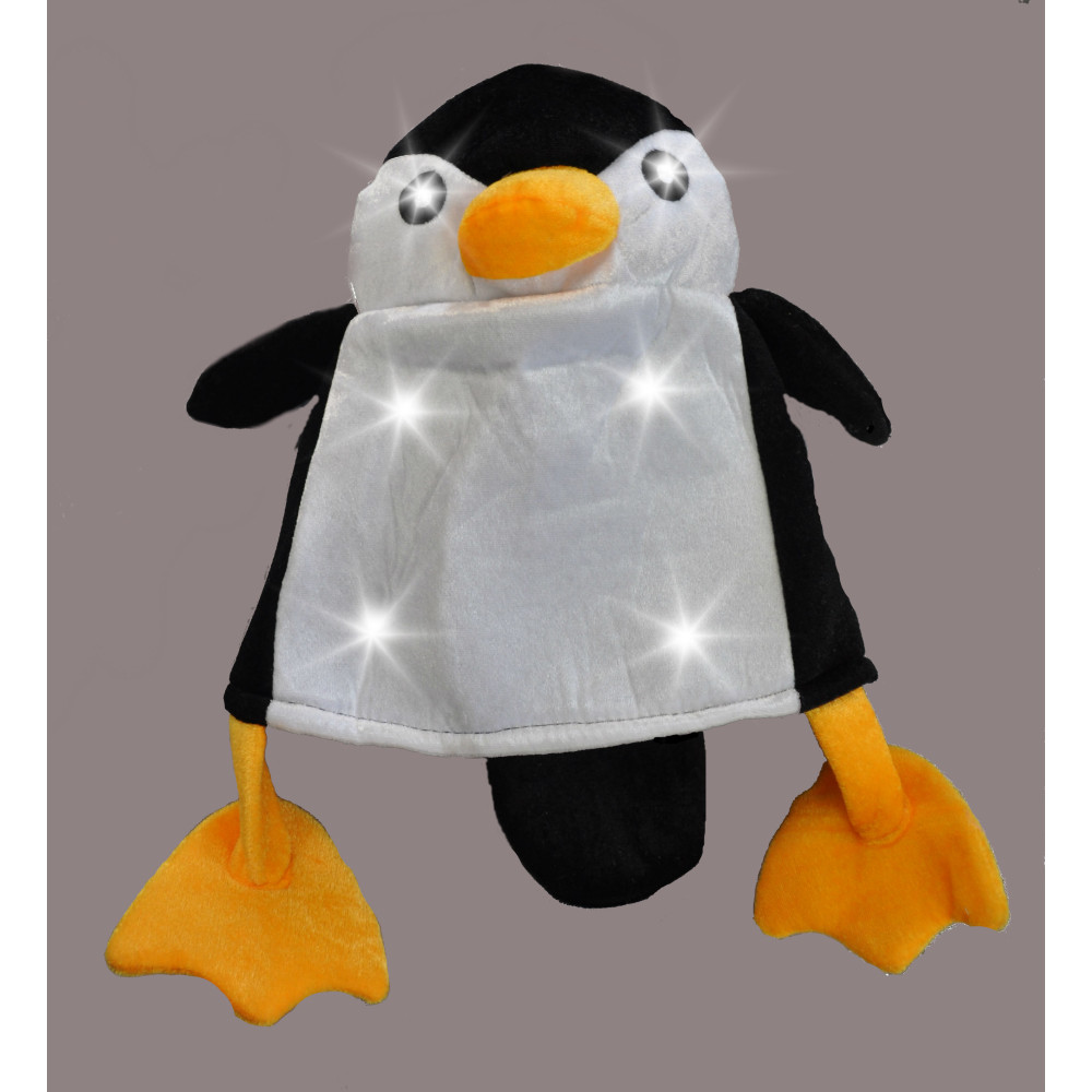 FLASHING PENGUIN HAT (1 PIECE) 
