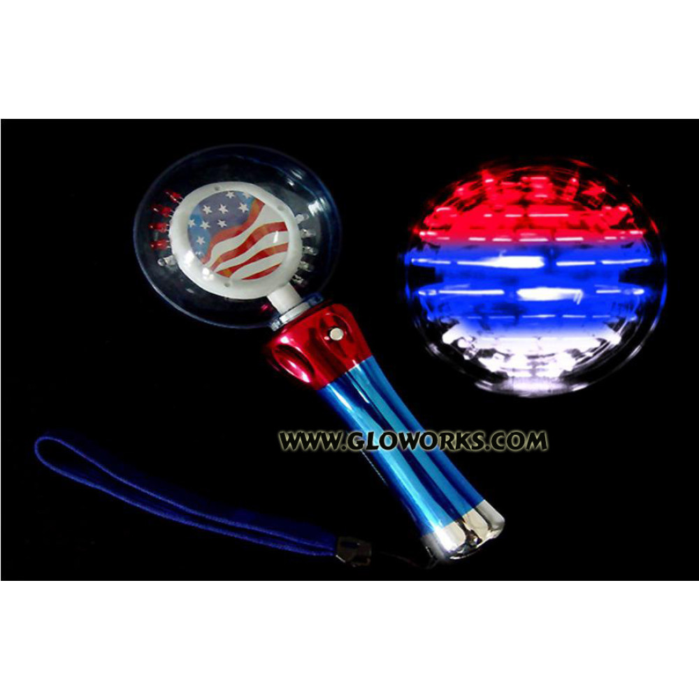 MAGIC SPINNING BALL WAND - R/W/B (1 PIECE)