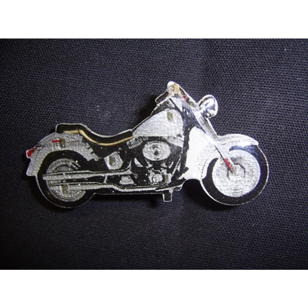 BLACK/WHITE HARLEY FLASHING MAGNETIC LED PIN 