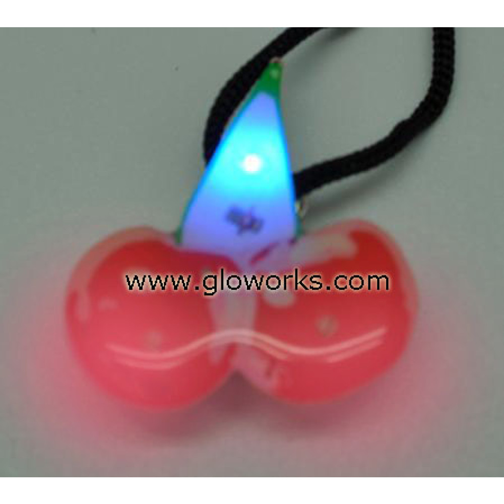 CHERRIES FLASHING MAGNETIC LED PIN 