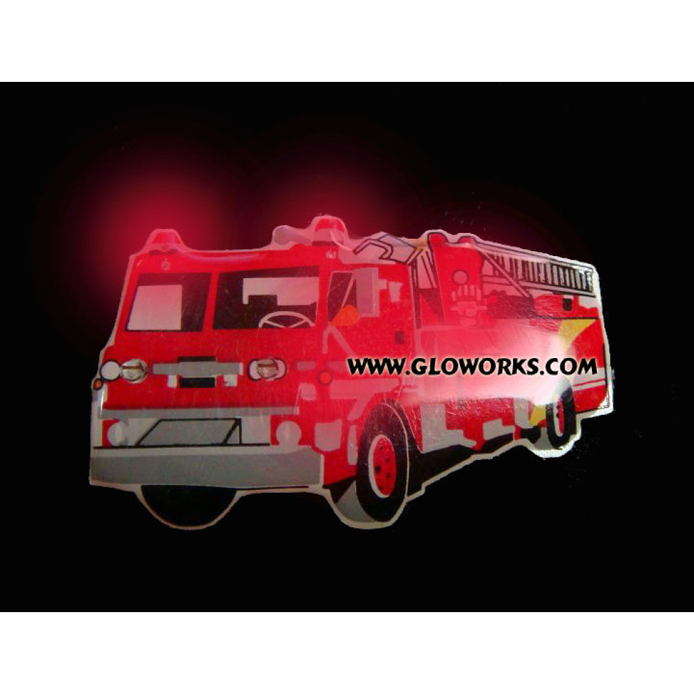FIRE TRUCK FLASHING MAGNETIC LED PIN 