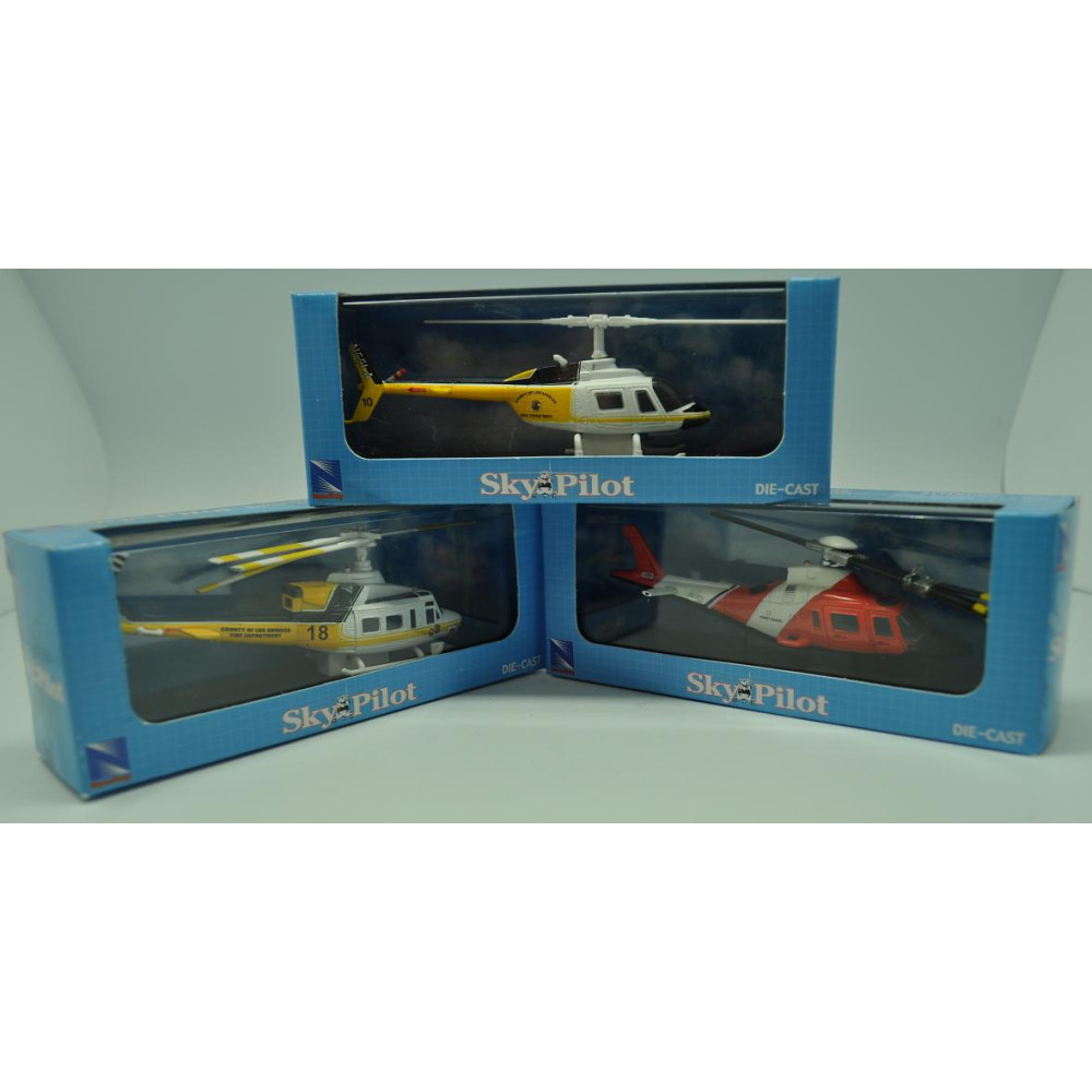 DIE CAST ASSORTED MINI HELICOPTORS (1 PIECE)