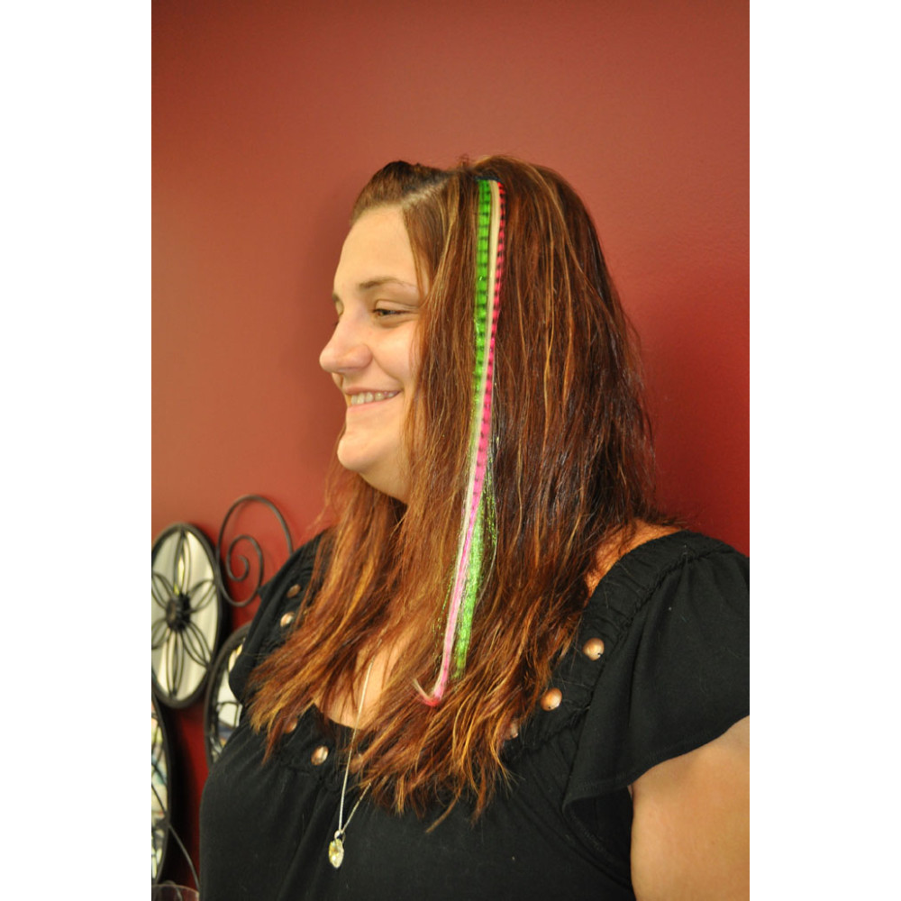 FEATHER HAIR EXTENSIONS (1 DOZEN)