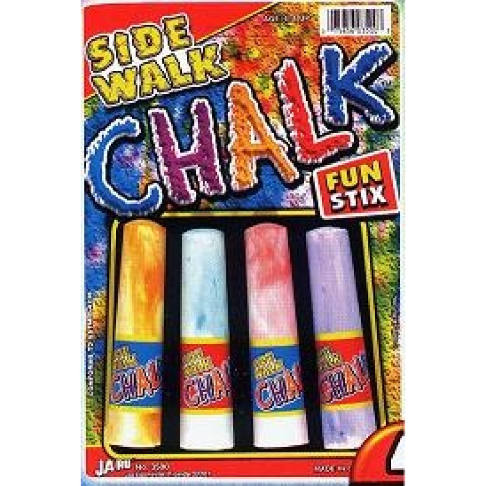 4 PIECES SIDEWALK CHALK (1 PACK)