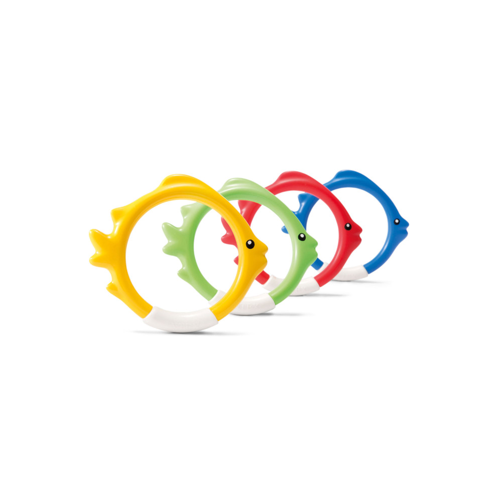 FISH DIVE RINGS SET OF 4
