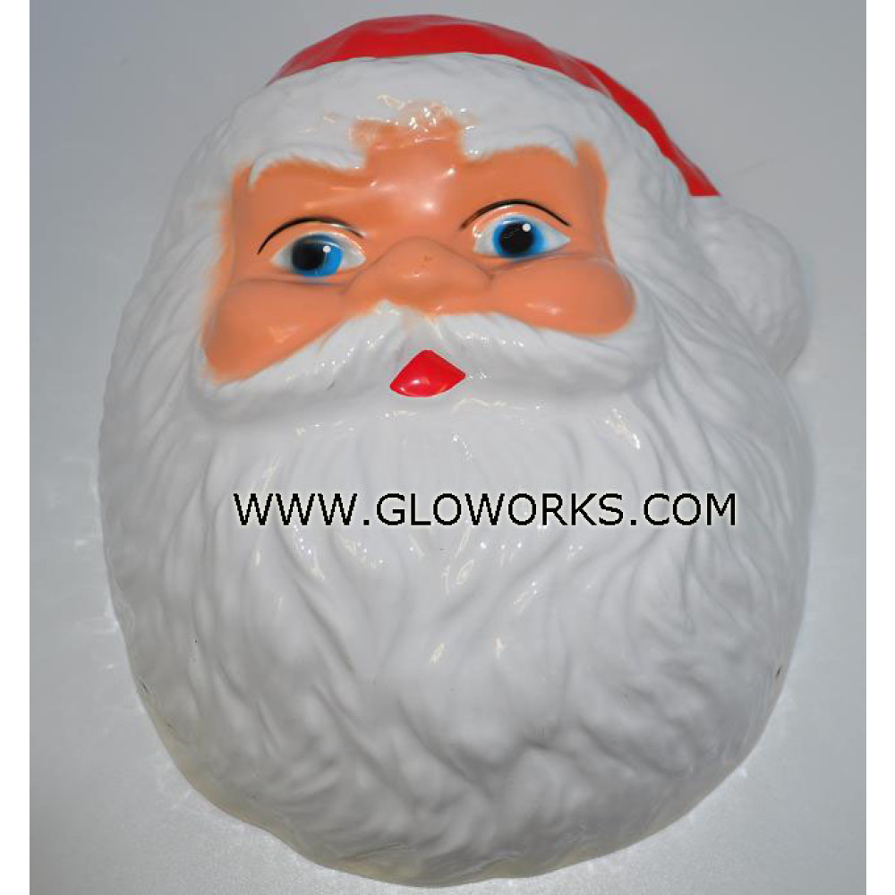 PLASTIC SANTA FACE MASK (1 DOZEN)