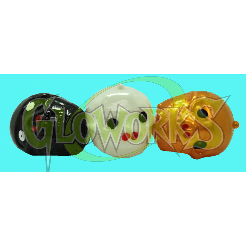 SPLAT/SQUEEZE MONSTER HEAD - ASST. COLORS (1 PIECE)