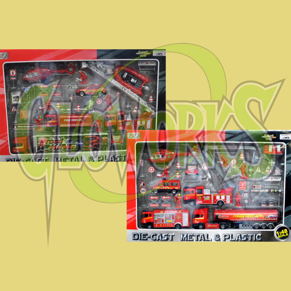 DIE CAST FIRE RESCUE SET ASSORTED (1 PIECE)