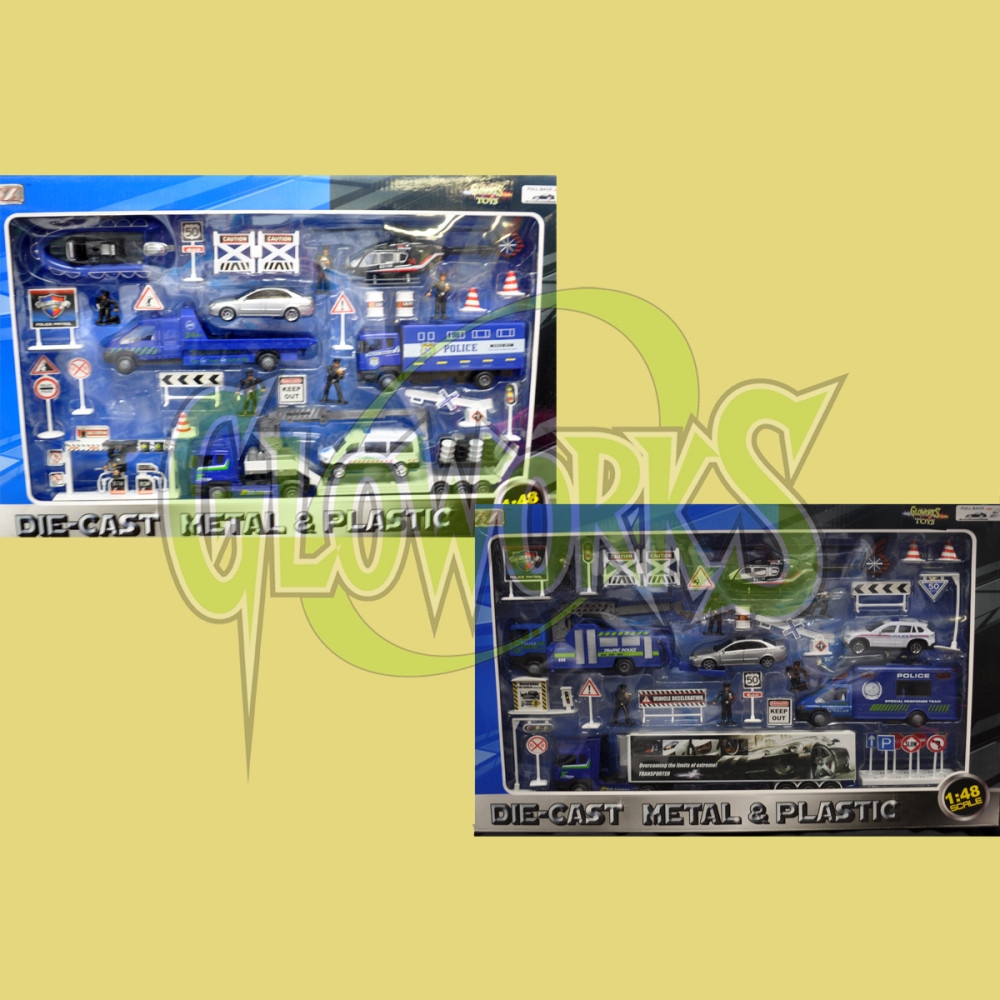 DIE CAST POLICE SETS ASSORTED (1 PIECE)