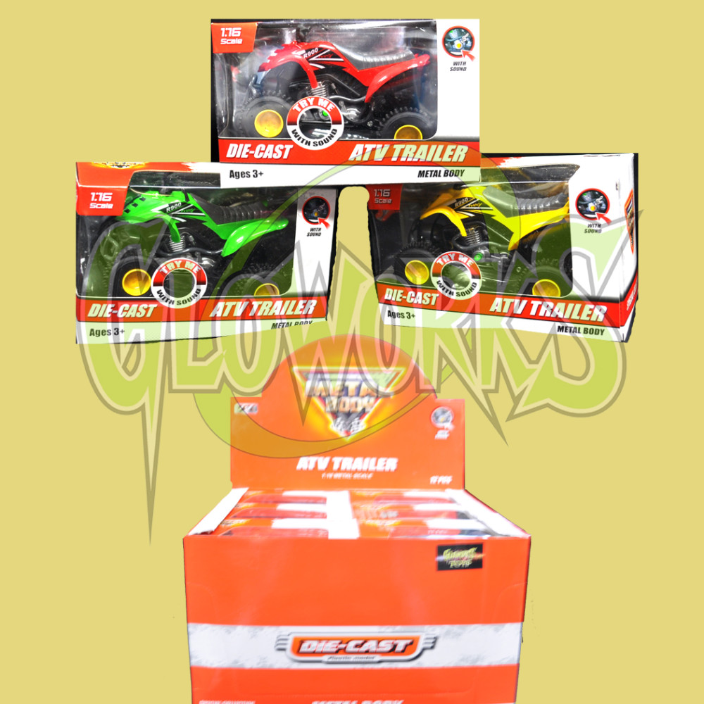 DIE CAST METAL BODY ATV ASSORTED (1 PIECE)
