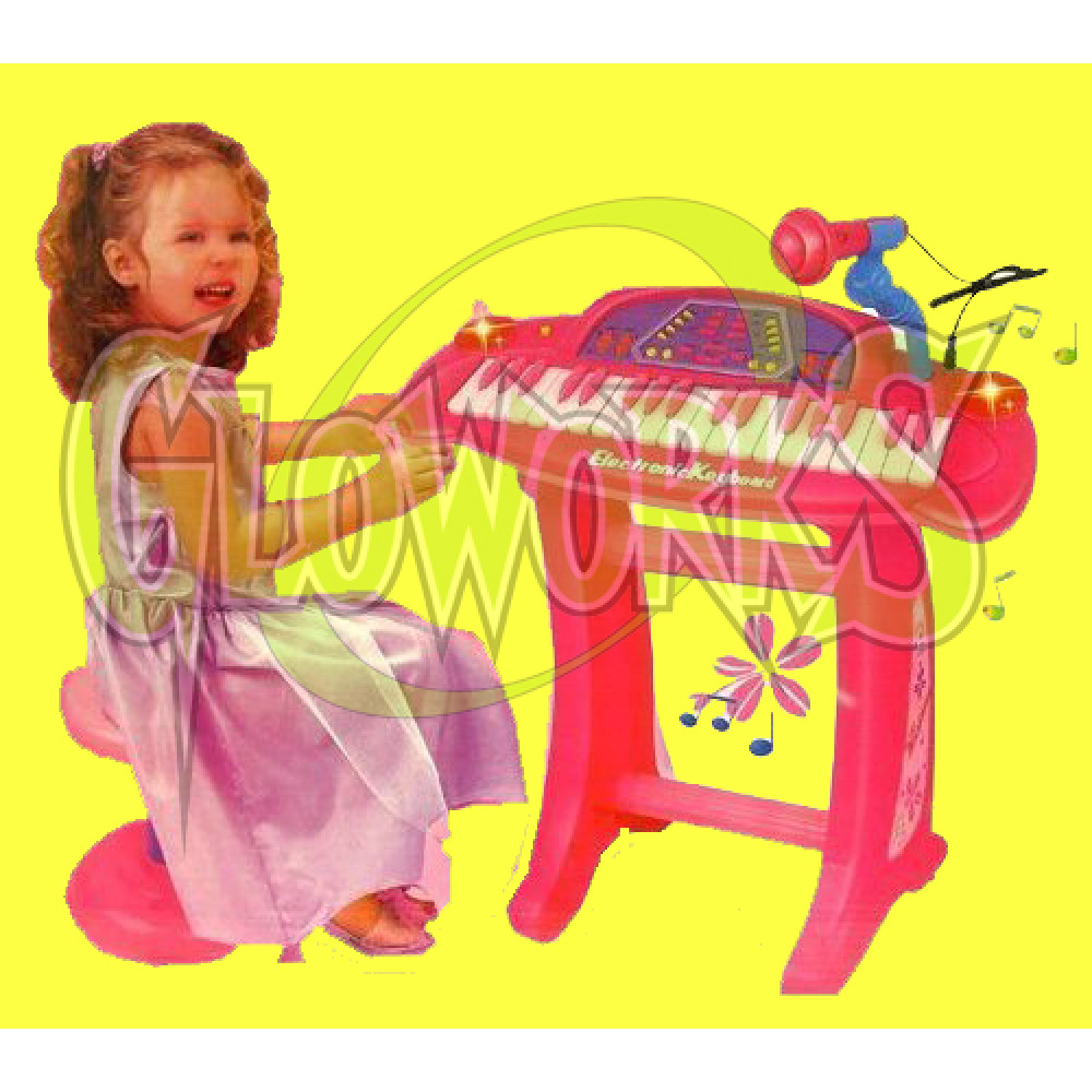 LED PIANO WITH STOOL AND MICROPHONE (1 PIECE)