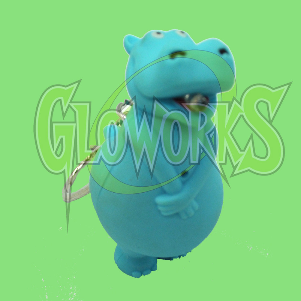 LED & VOICE KEYCHAIN - HIPPO (1 DOZEN)