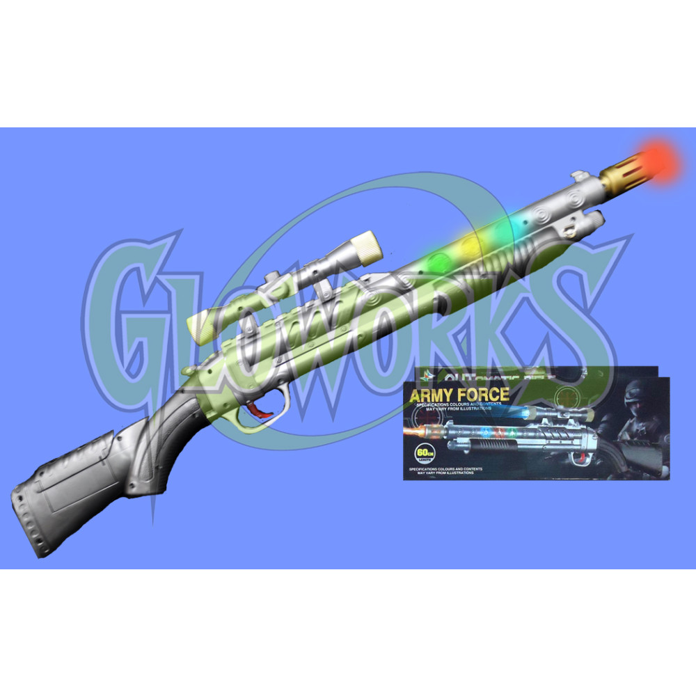 RIFLE STYLE LED GUN WITH SOUND (1 PIECE)