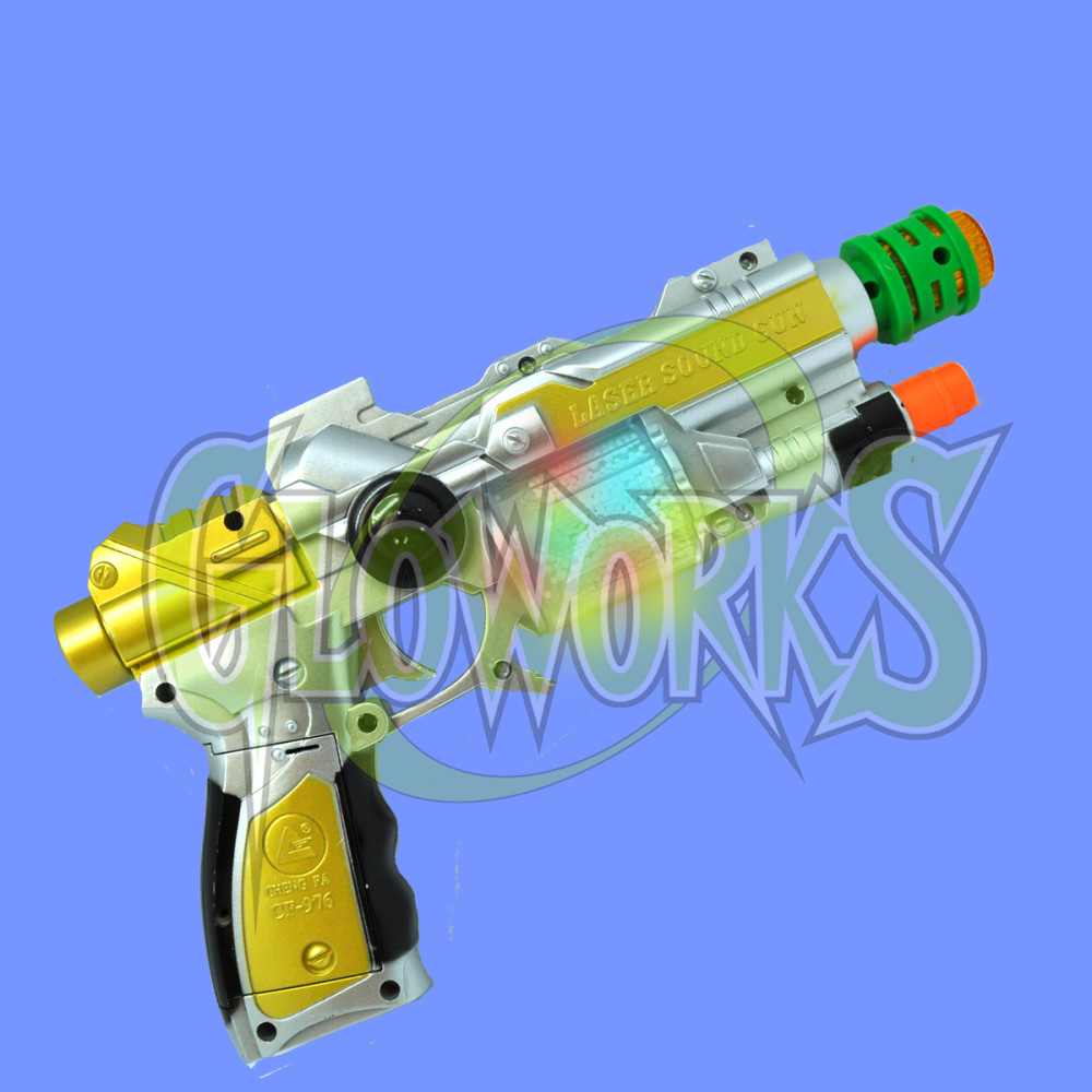 GUN WITH LASER & SOUND (1 PIECE)