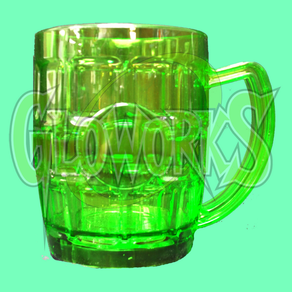 LED GLASS - 12OZ GREEN MUG (1 PIECE)