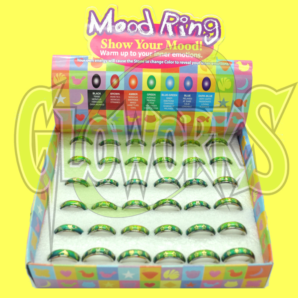 MOOD RING - ASSORTED PATTERNS (24/DISPLAY)