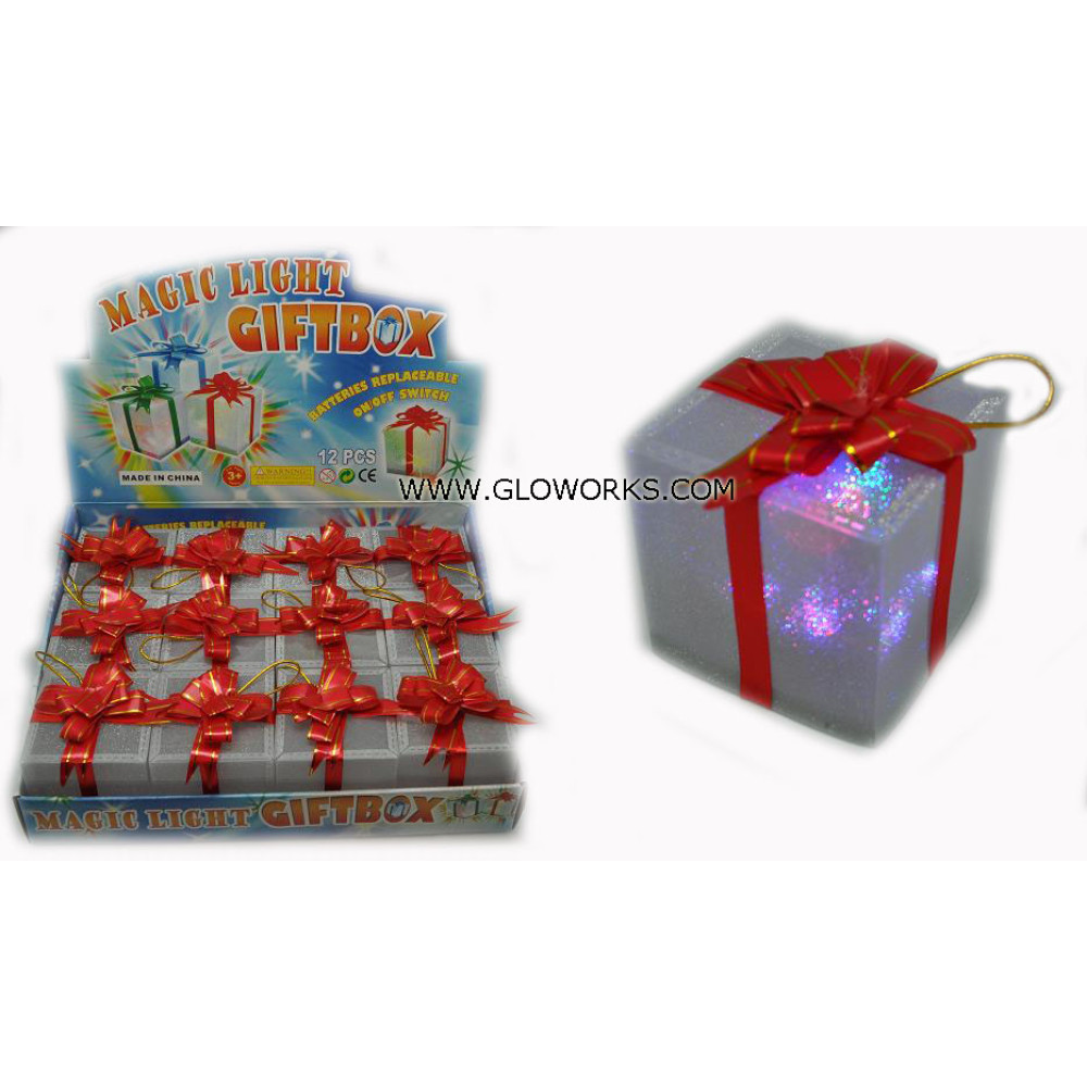 FLASHING LED GIFT BOX (1 DOZEN)