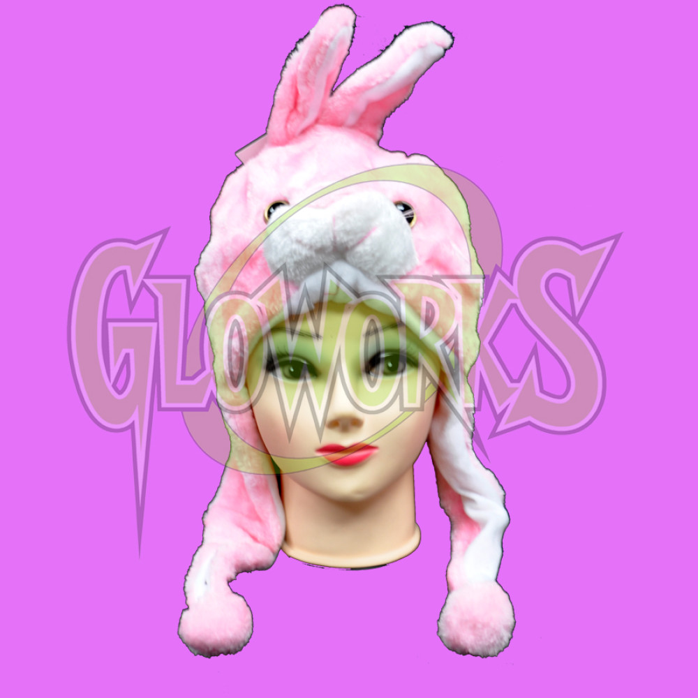 SHORT ANIMAL HAT - PINK BUNNY (1 PIECE)