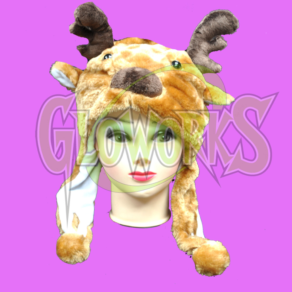 SHORT ANIMAL HAT - REINDEER (1 PIECE)