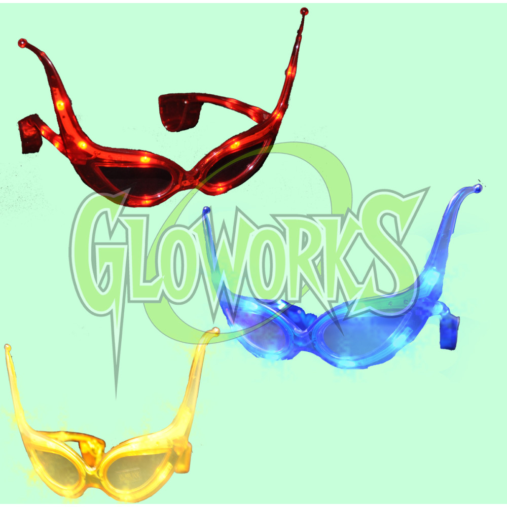 CAT EYE FLASHING SUNGLASSES (1 PIECE)