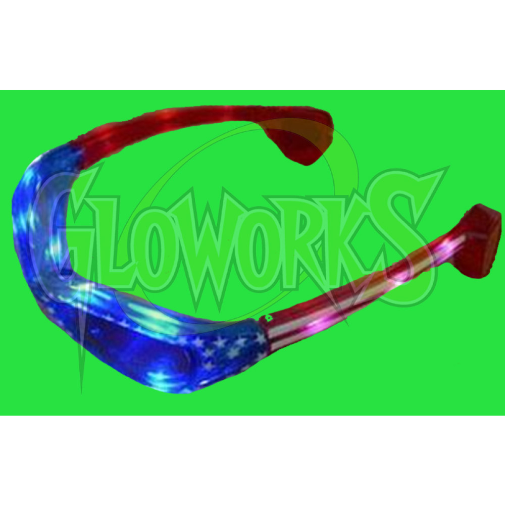 USA FLAG FLASHING SUNGLASSES (1 PIECE)