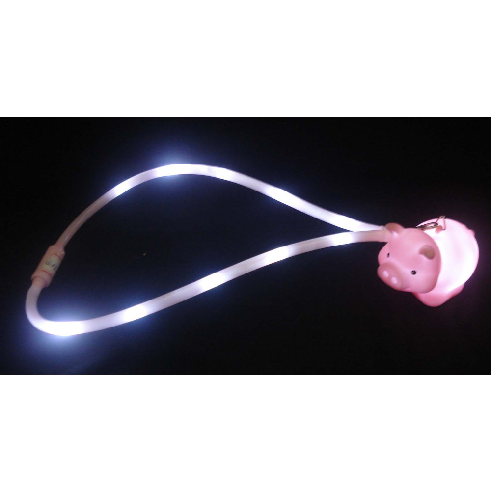 PINK PIG FLASHING LANYARD (1 PIECE)