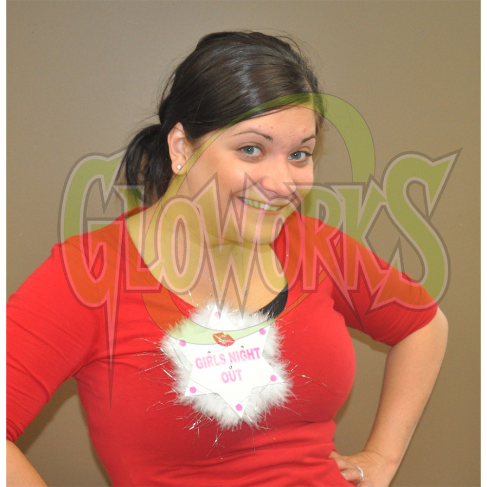 "Girls Night Out" Flashing 5" Pin Brooch (1 PIECE)