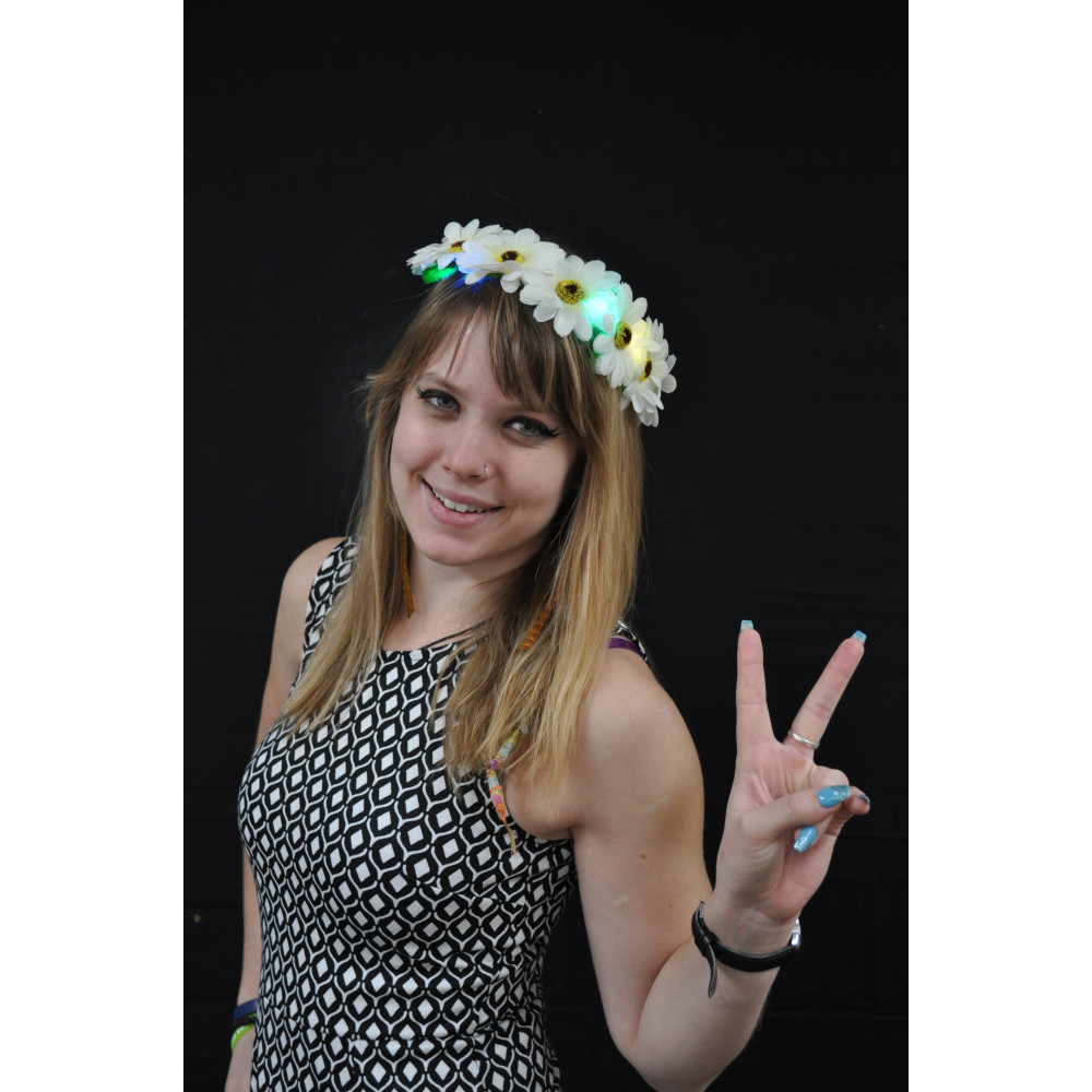 BIG DAISY LED FLOWER CROWN (1 PIECE)
