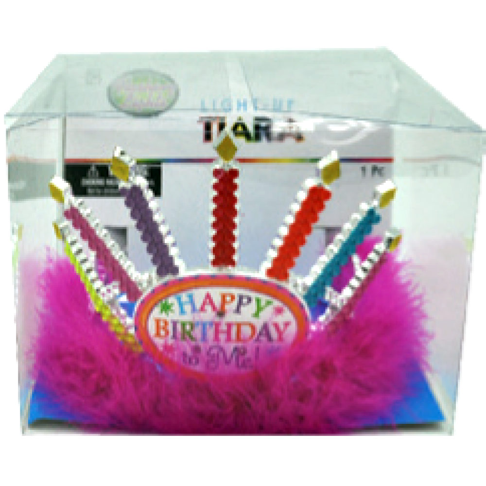 HAPPY BIRTHDAY FLASHING TIARA (1 PIECE)